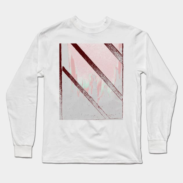 Cityscape through Window in Total Whiteout Long Sleeve T-Shirt by BlackArtichoke